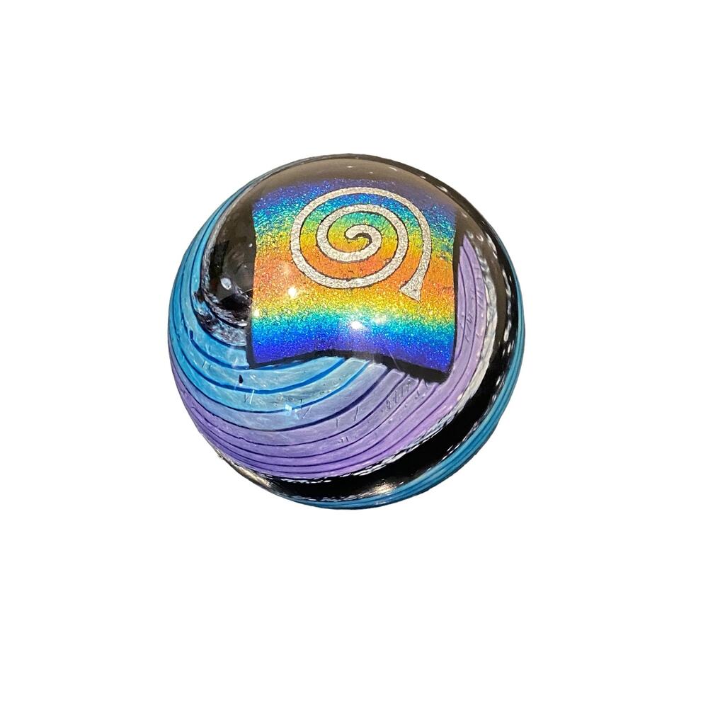 Unique Dichroic MAD ART 2002 Paperweight